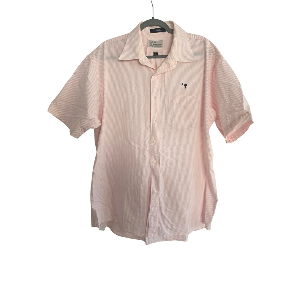 M. Dumas & Sons Charleston SC Menswear‎ Shirt Pink Striped XL